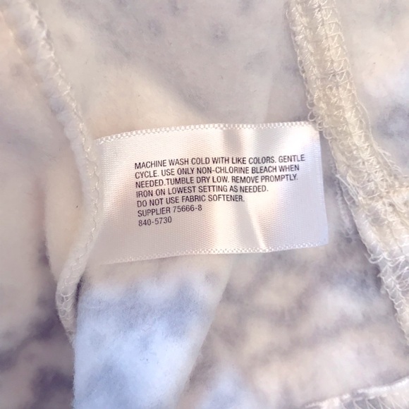 Made For Life Lightweight Zip Up Fleece Jacket Womens Medium White Grey Pockets - Picture 10 of 10